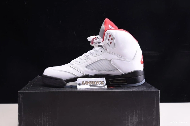 Air DA1911-102 5 Fire Tongue (2020) Jordan Retro Silver Red 0811